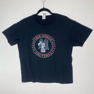 Gildan Them Crooked Vultures Black Graphic Tee Band Tee T Shirt XL